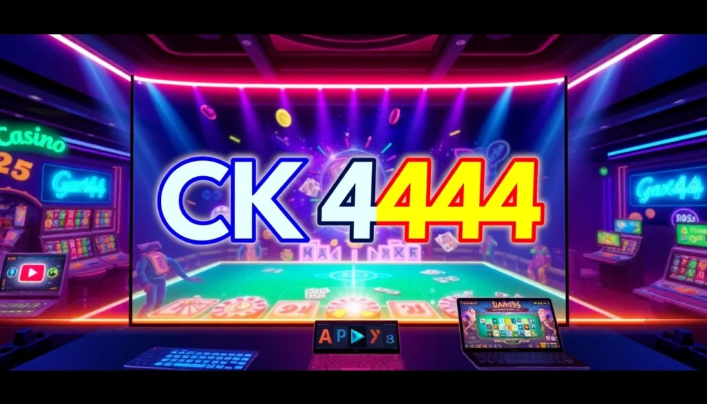 Seamless ck4444 com login interface displayed on a sleek device, highlighting ease of access and secure login process for online gaming enthusiasts.