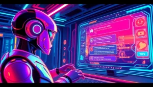Engaging spicychatai experience with realistic AI chatbot interacting in a vibrant, user-friendly interface for 2025.