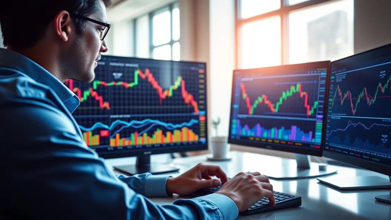 Trading view charts displaying market analysis and trading strategies for investors