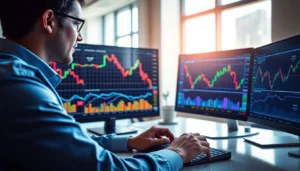 Trading view charts displaying market analysis and trading strategies for investors