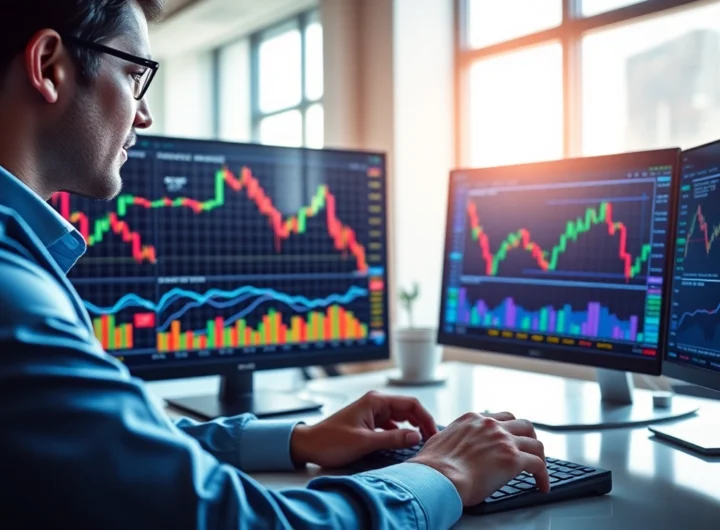 Trading view charts displaying market analysis and trading strategies for investors